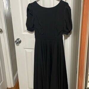Black midi dress size Small new